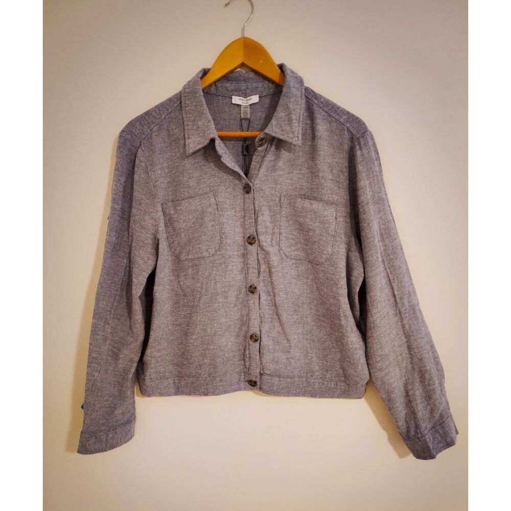Cable & Gauge Studio Shacket NWT Gray Dark Academia Capsule Cottagecore